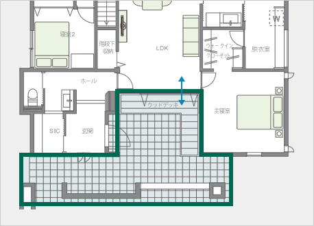 パティオ間取り